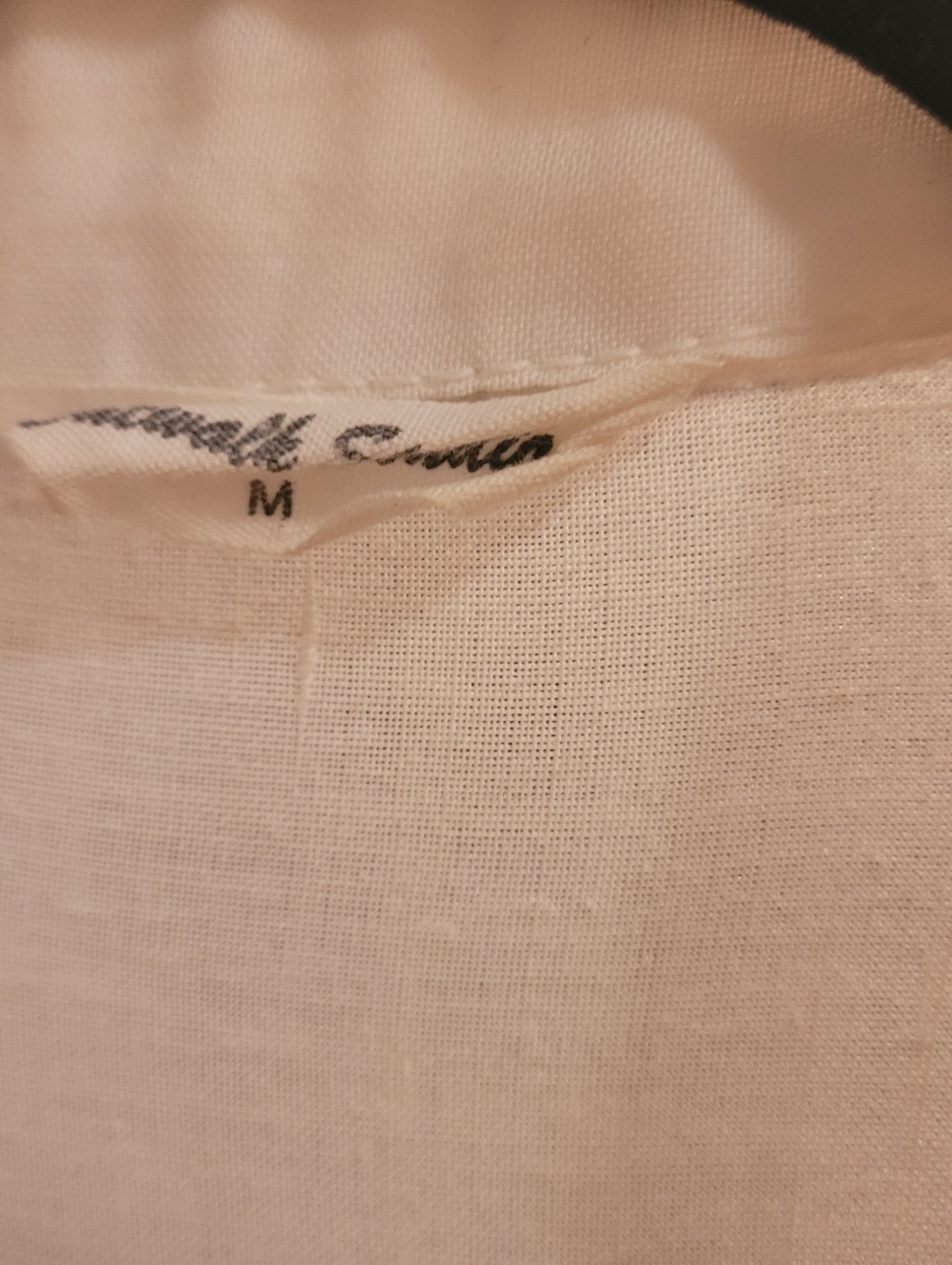 Catwalk Studio Women's M White Pintuck Button-Up Blouse 100% Ramie Cotton - Picture 2 of 11